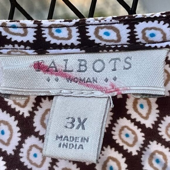 Talbots EUC Women's Sleeveless Top with Eyelet Trim Scalloped Hemline SIZE 3X - Picture 5 of 12